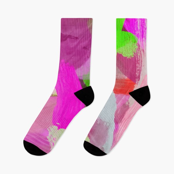 Item preview, brush painting texture abstract background in pink green designed and sold by Mrvell.