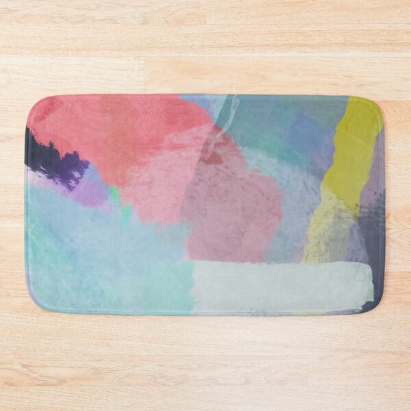Item preview, brush painting texture abstract background in pink blue yellow designed and sold by Mrvell.