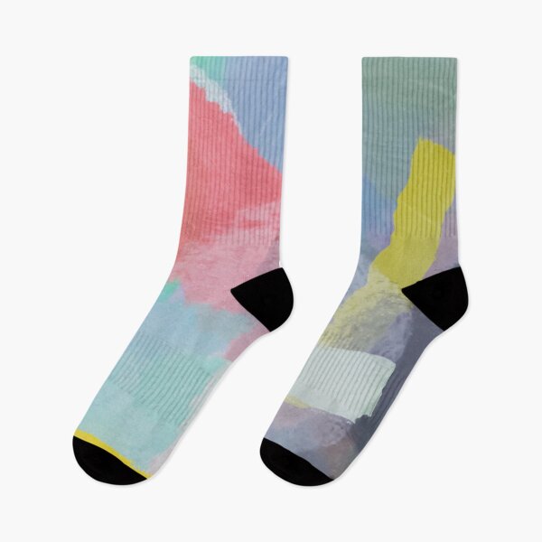 Item preview, brush painting texture abstract background in pink blue yellow designed and sold by Mrvell.