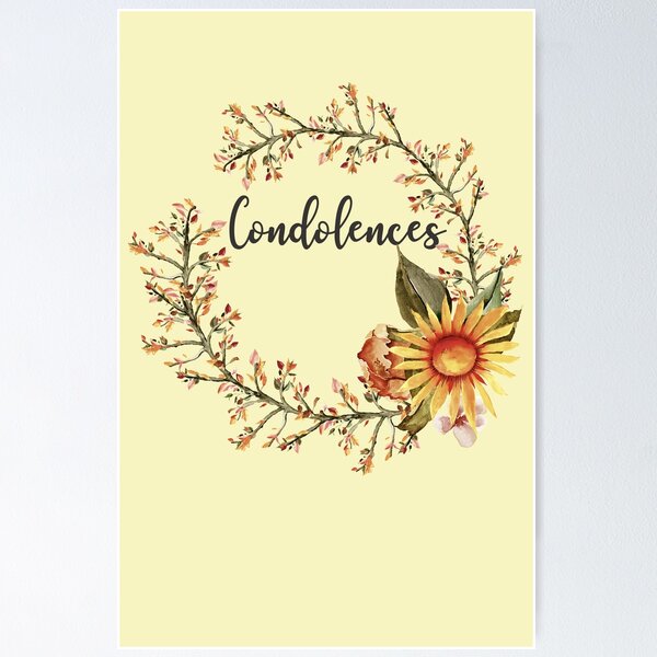 FLORAL SENDING YOU LOVE AND COMFORT SYMPATHY CARD - BY ARTISTREE  Greeting  Card for Sale by Artistree