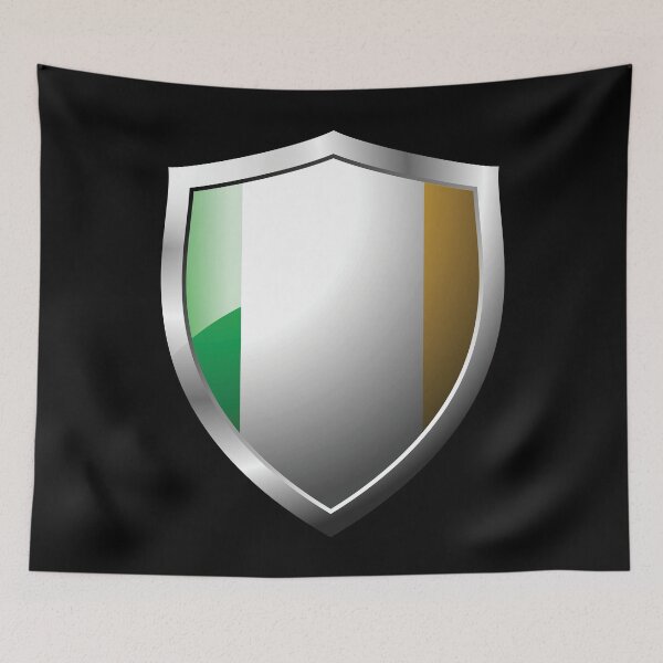 Item preview, Strong Ireland Flag Shield Country designed and sold by HelloFromAja.