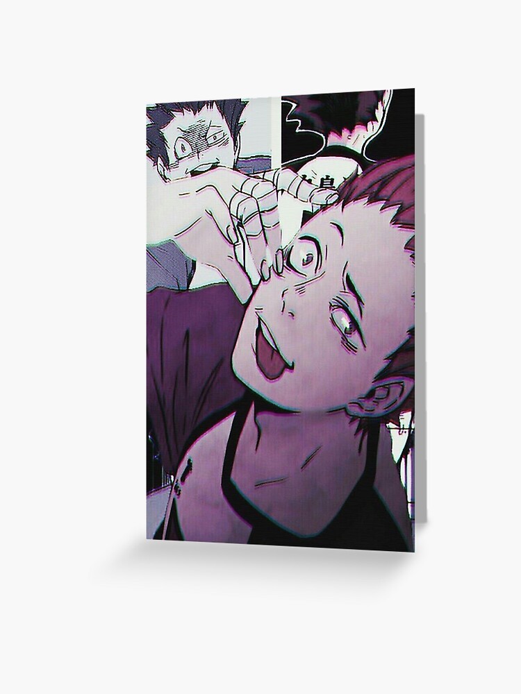 Haikyuu Tendou Satori Grusskarte Von Hentaifanatic Redbubble