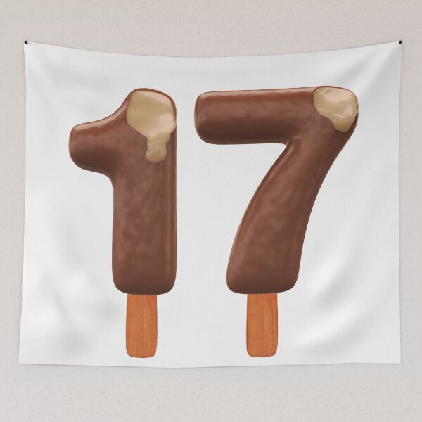 Item preview, 17 Ice Cream Seventeen Number 3d Chocolate designed and sold by HelloFromAja.