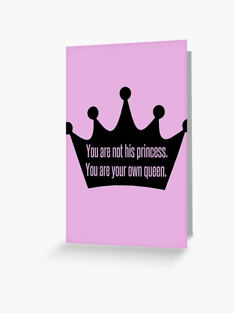 Carte De Vœux Vous Etes Une Citation De La Reine Par Mysticalcrazy Redbubble