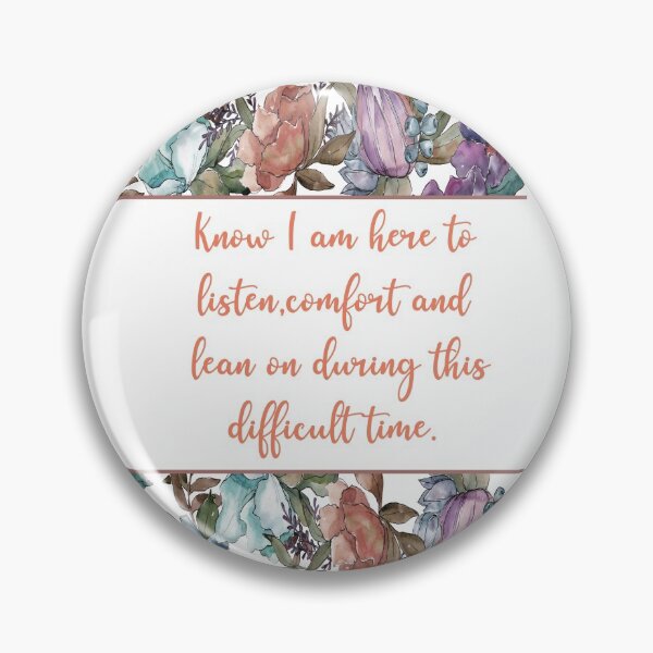 Item preview, FLORAL KNOW I AM HERE SYMPATHY CARD - BY ARTISTREE   designed and sold by Artistree.