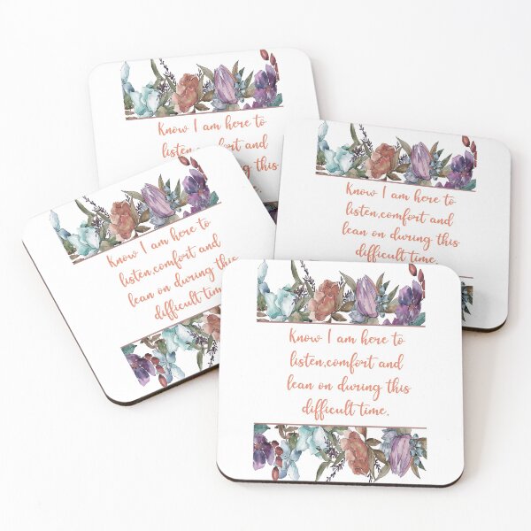 Item preview, FLORAL KNOW I AM HERE SYMPATHY CARD - BY ARTISTREE   designed and sold by Artistree.