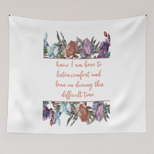 Item preview, FLORAL KNOW I AM HERE SYMPATHY CARD - BY ARTISTREE   designed and sold by Artistree.