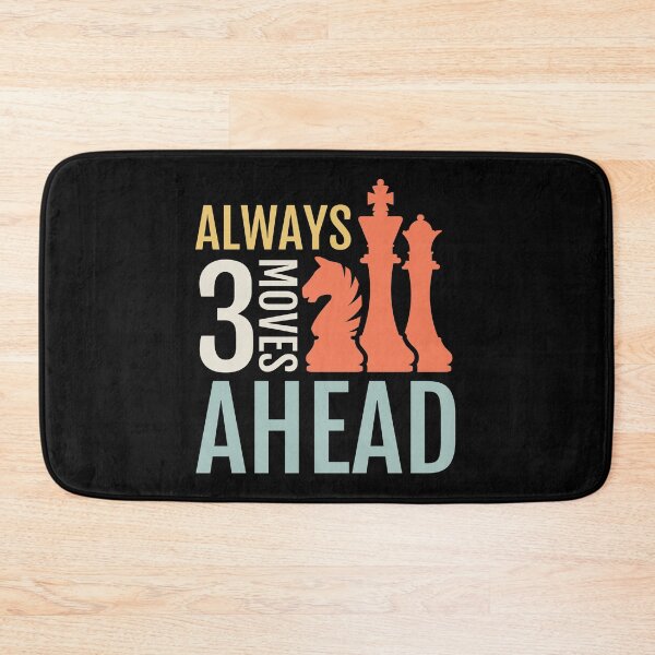 Item preview, Always 3 Moves Ahead Retro Chess designed and sold by EstelleStar.