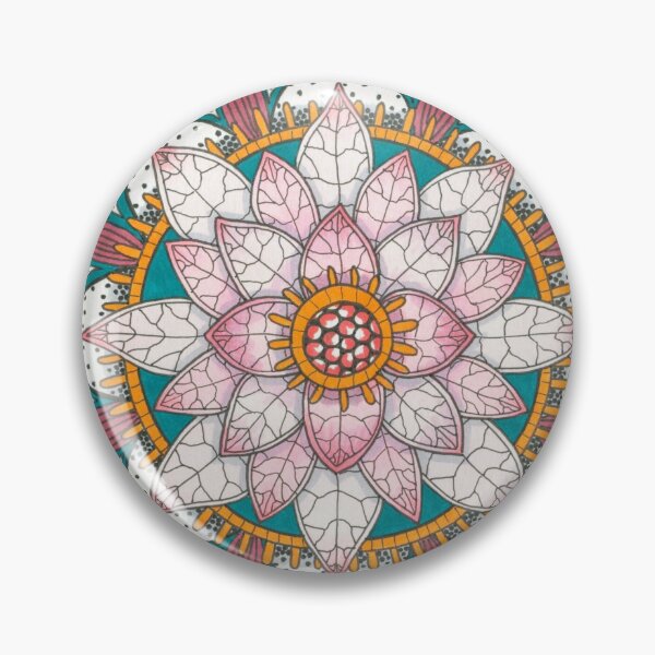 Item preview, Teal and Pink Lotus Mandala designed and sold by neetifox.