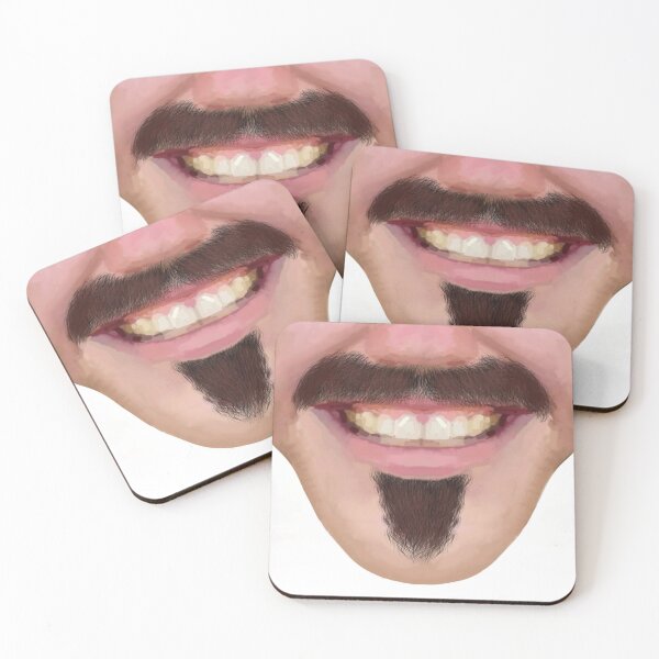Item preview, Moustache Soul Patch Facial Hair Male Novelty Face Mask designed and sold by joanstratton.
