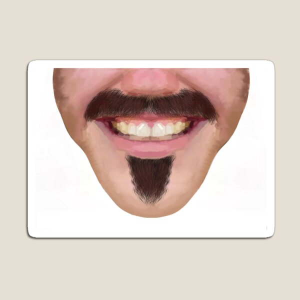 Moustache Soul Patch Facial Hair Male Novelty Face Mask Magnet