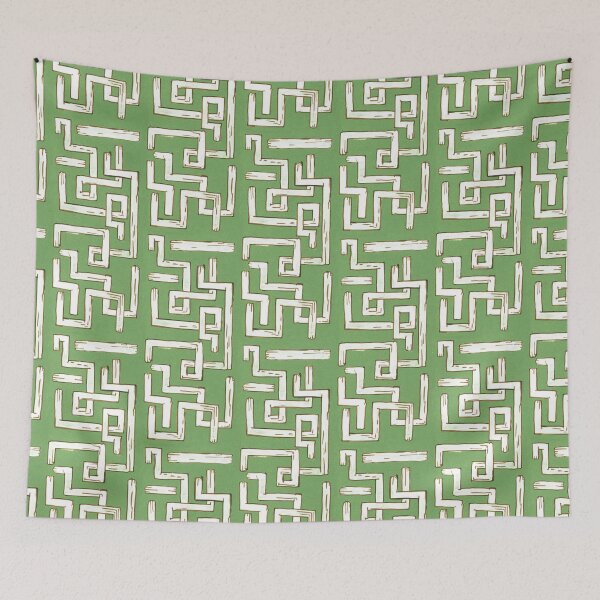Item preview, labyrinth pattern - green designed and sold by KarolinaSt.