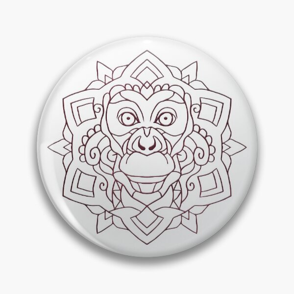 Artikelvorschau, Affen-Mandala entworfen und verkauft von Art-Frankenberg.
