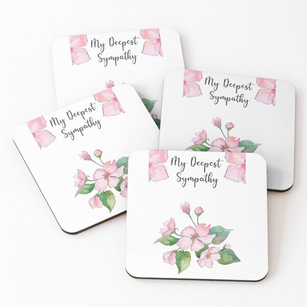 Item preview, FLORAL MY DEEPEST SYMPATHY CONDOLENCE  CARD - BY ARTISTREE   designed and sold by Artistree.