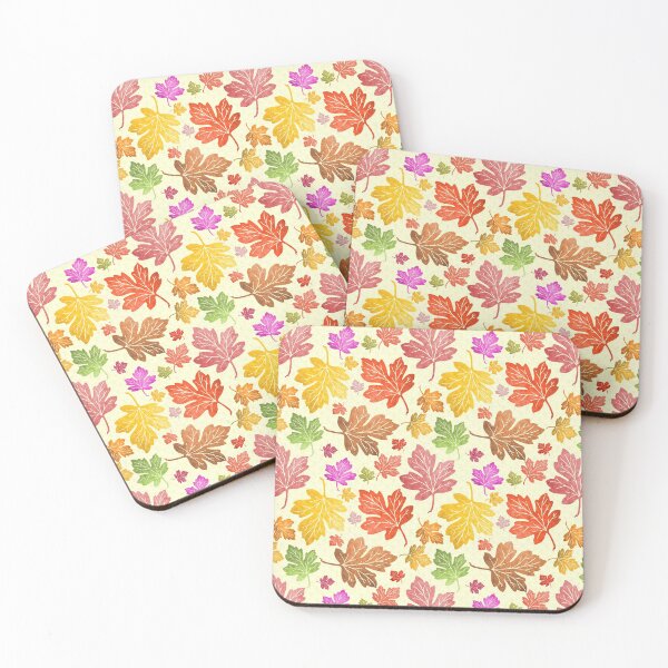 Item preview, Autumn Leaf Pattern Colorful Fall Foliage on Cream designed and sold by emkayhess.