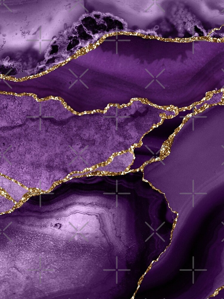 Purple Marble Abstract Landscapes by MysticMarble