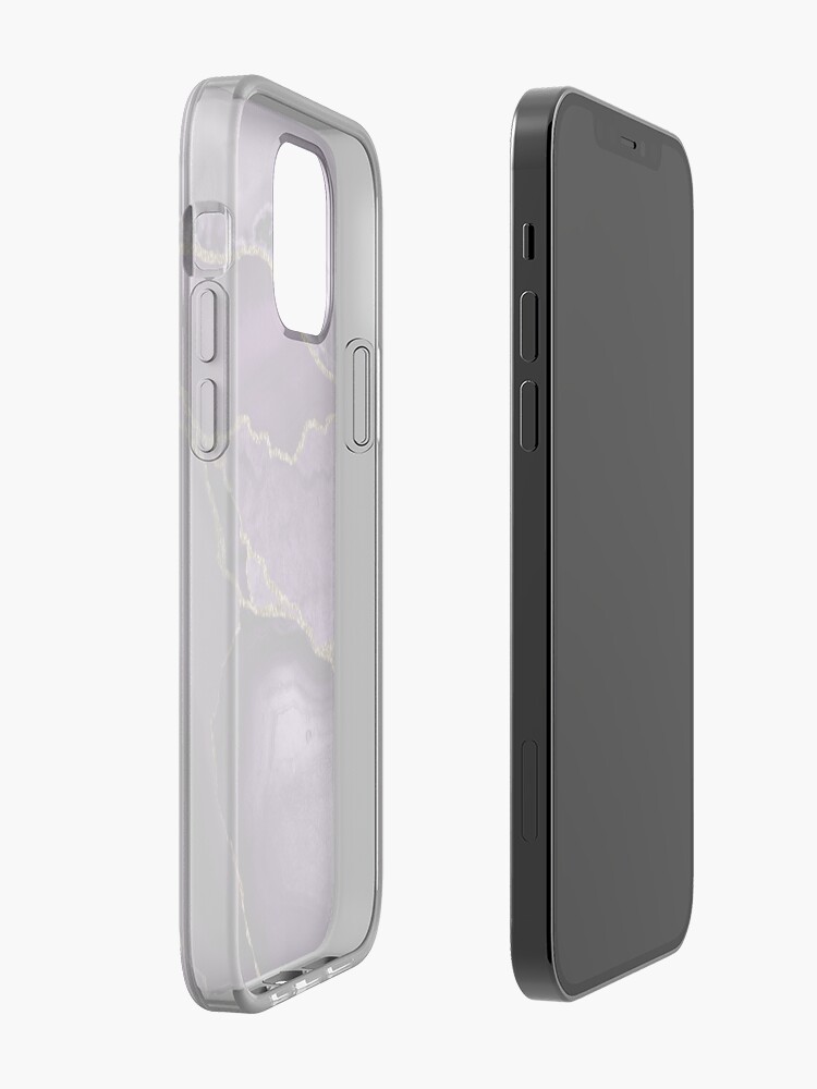 Alternate view of Purple Marble Abstract Landscapes iPhone Case & Cover