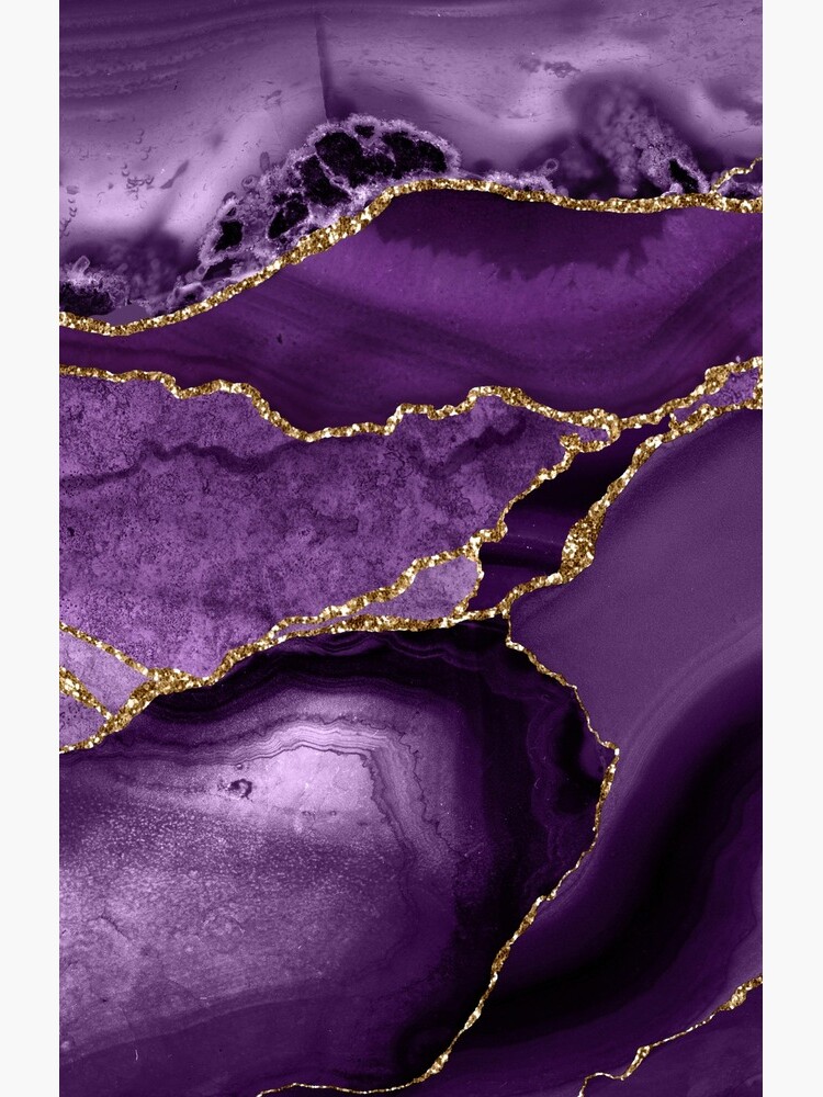 Purple Marble Abstract Landscapes by MysticMarble