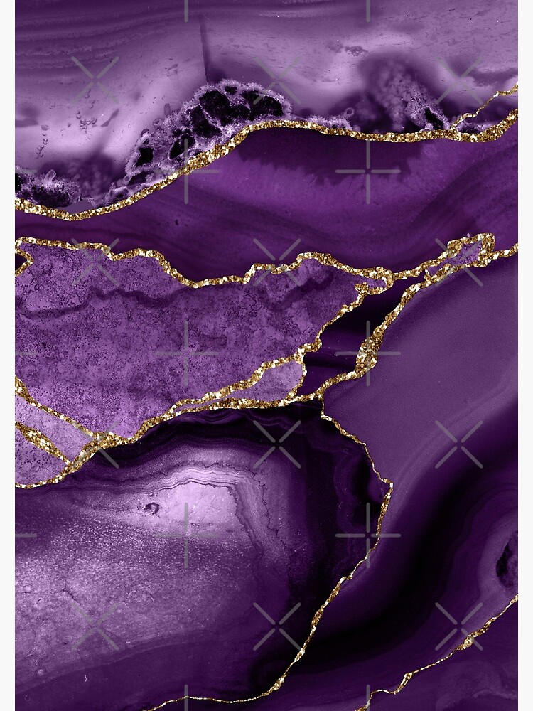 Purple Marble Abstract Landscapes by MysticMarble
