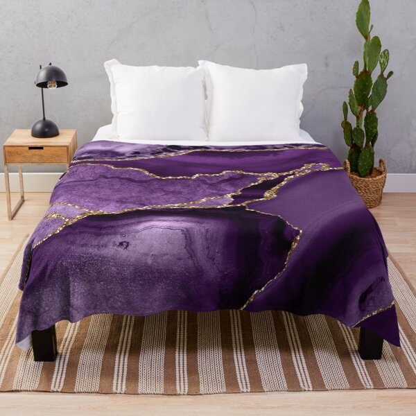 Item preview, Purple Faux Marble Abstract Landscapes designed and sold by MysticMarble.