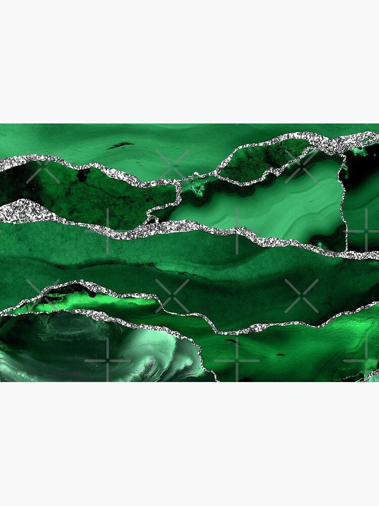 Emerald Malachite Marble Landscapes by MysticMarble