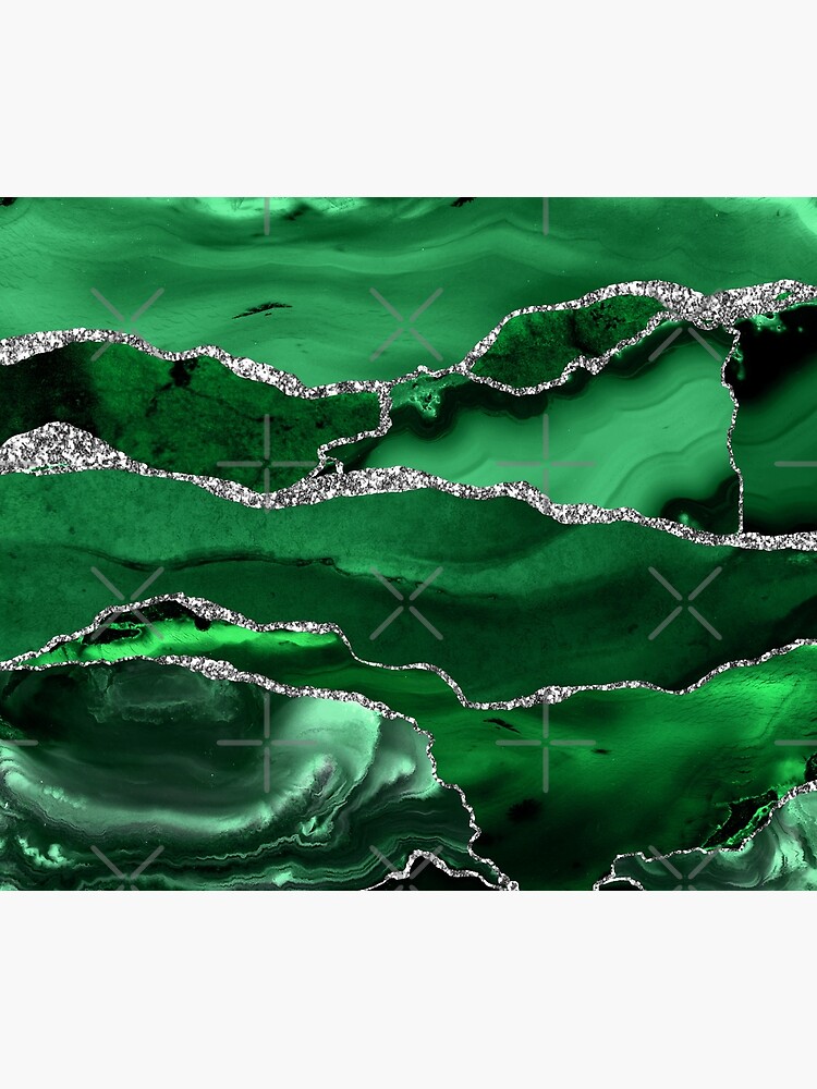 Emerald Malachite Marble Landscapes by MysticMarble