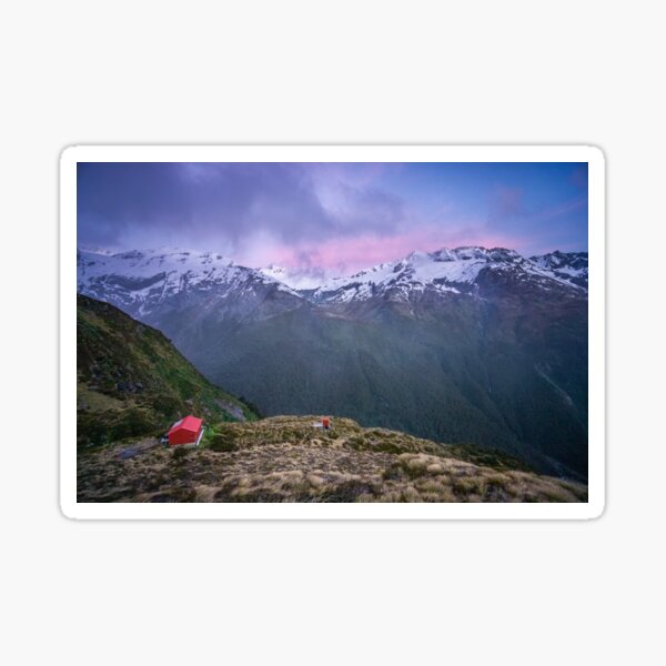 Item preview, Hut of the Snowy Mountain Sunset designed and sold by DarkCornatus.