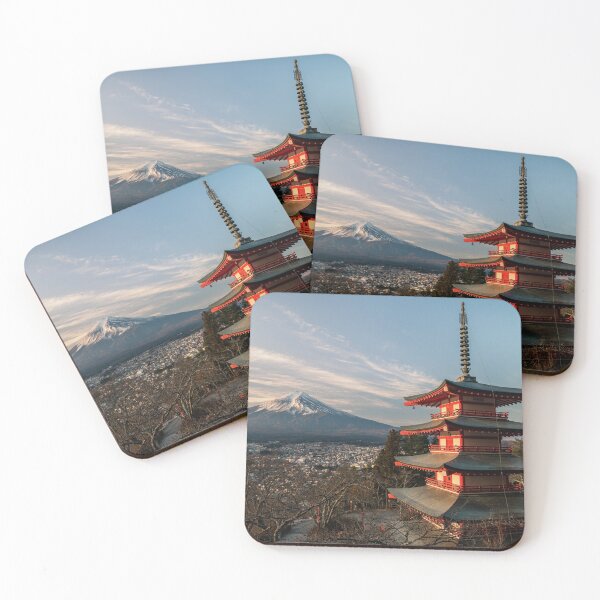 Item preview, Chureito Pagoda with Mount Fuji at Sunrise designed and sold by Jordan McChesney.