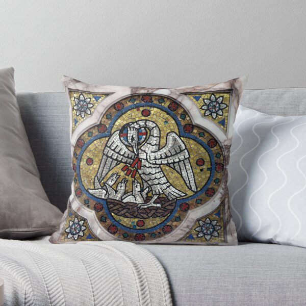 Pelican in its Piety Throw Pillow