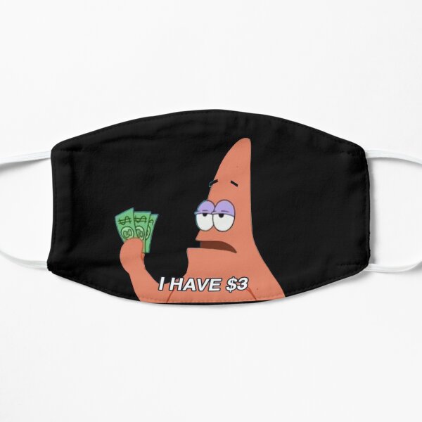 patrick star meme Flat Mask