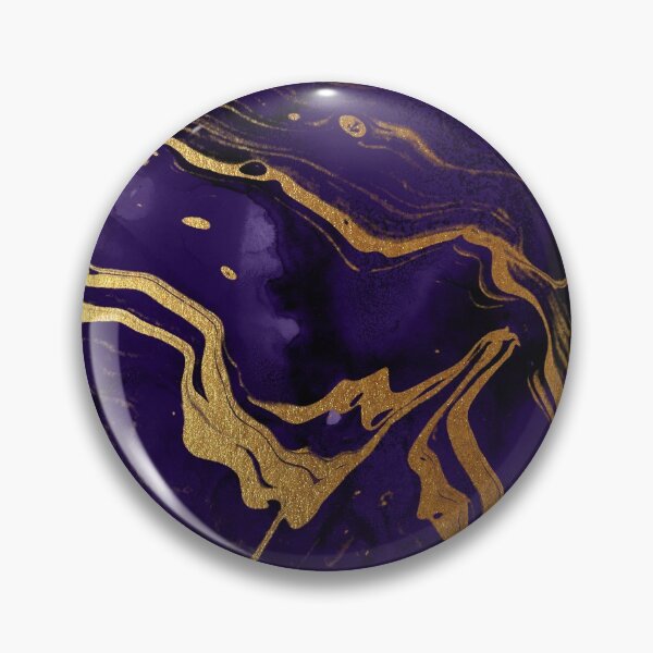 Item preview, Dark Purple Ink Faux Marble Texture with Gold Veins designed and sold by MysticMarble.