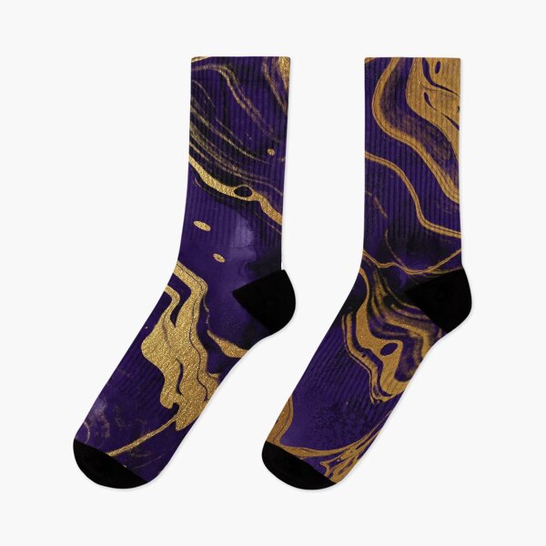 Item preview, Dark Purple Ink Faux Marble Texture with Gold Veins designed and sold by MysticMarble.