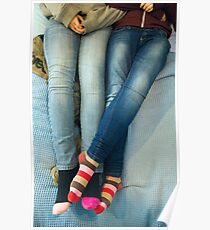 Lesbians And Colourful Socks Poster