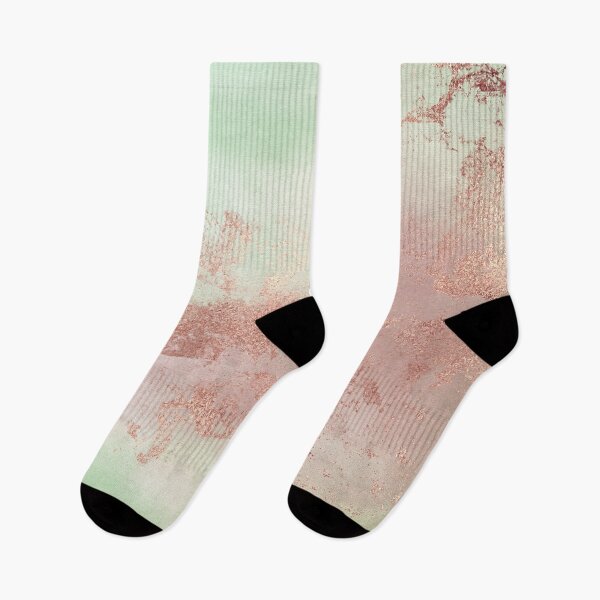 Item preview, Mint Green Canvas Texture with Copper Faux Marble Effect designed and sold by MysticMarble.