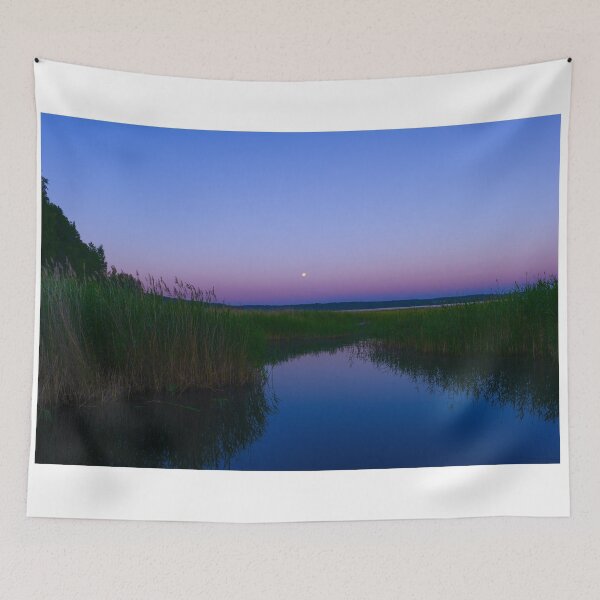 Item preview, lake in the moonlight night sky designed and sold by yarvin13.