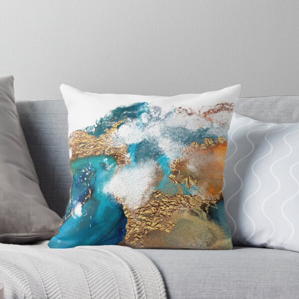 Artikel-Vorschau von Glamouröse goldene und blaue Tinte Faux Marmor Textur, designt und verkauft von MysticMarble.