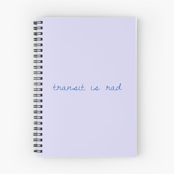 Item preview, Transit is rad cursive dark on light designed and sold by RMK Creative.