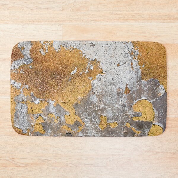 Item preview, Faux Metalfoil Gold Glamour on Gray Concrete Wall designed and sold by MysticMarble.