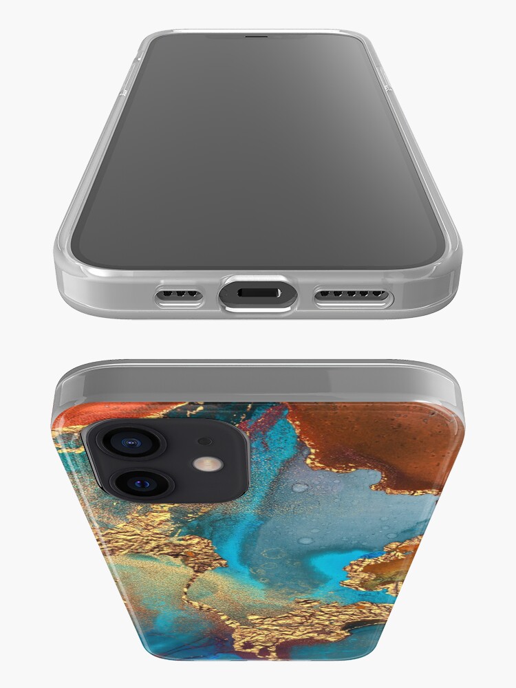 Alternate view of glamorous gold ink autumn texture iPhone Case & Cover