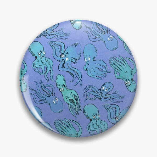 Item preview, octopus pattern - blue designed and sold by KarolinaSt.