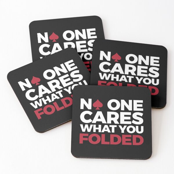 Item preview, Funny Poker Design - Non One CARES What You Folded designed and sold by EstelleStar.
