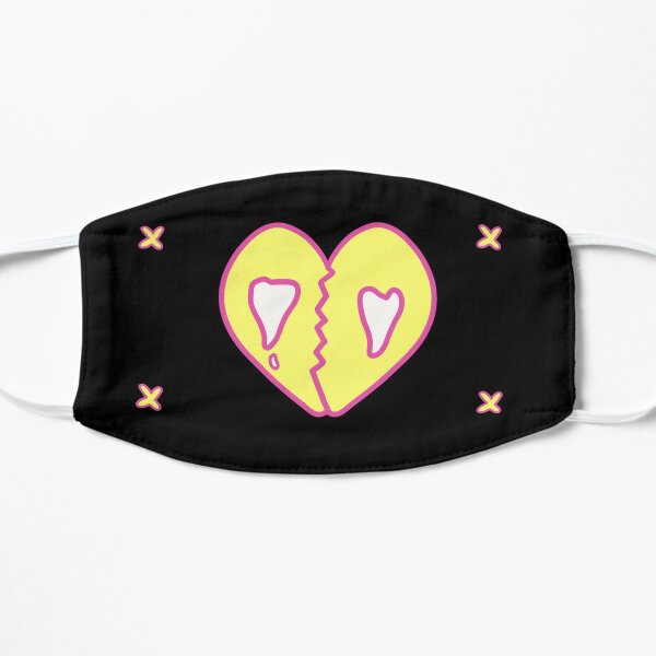 Download Smooth Purple And Yellow Crying Broken Heart Mask By Sabrinasummers Redbubble PSD Mockup Templates