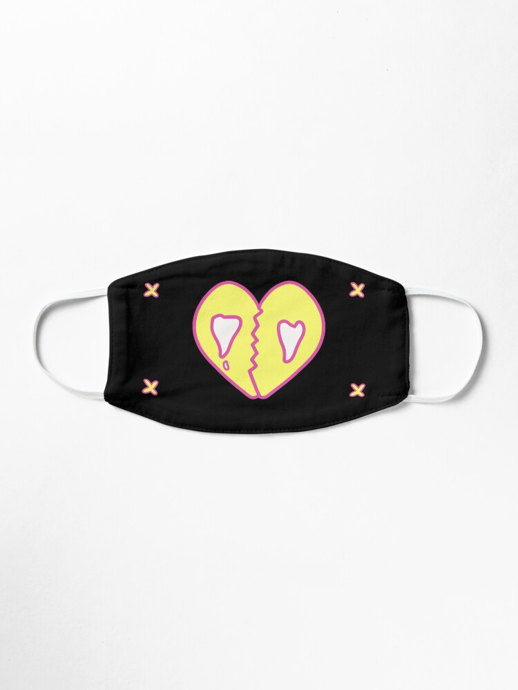 Download Smooth Purple And Yellow Crying Broken Heart Mask By Sabrinasummers Redbubble Yellowimages Mockups