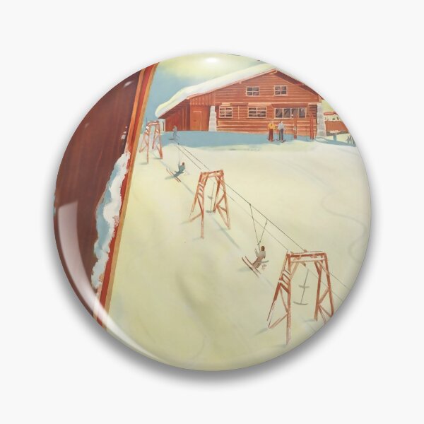 Item preview, Skilift Urn�h vintage travel poster designed and sold by stickart-marek.
