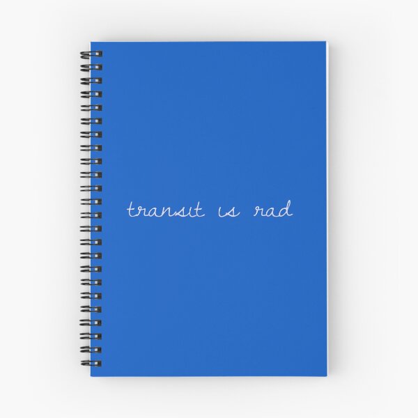 Item preview, Transit is rad cursive light on dark designed and sold by RMK Creative.