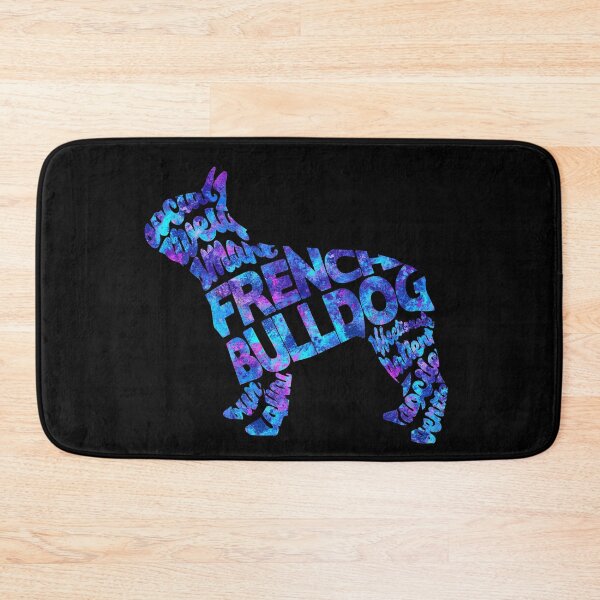 Item preview, The French Bulldog Typographic Watercolor Painting designed and sold by A Deniz Akerman.