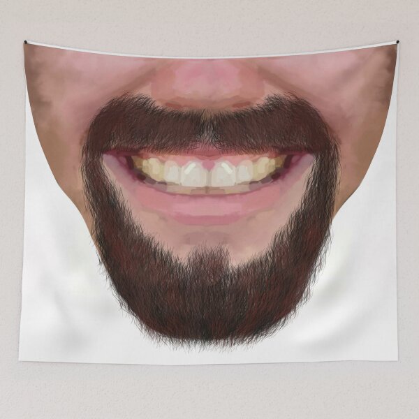 Item preview, Goatee Facial Hair Male Novelty Face Mask designed and sold by joanstratton.