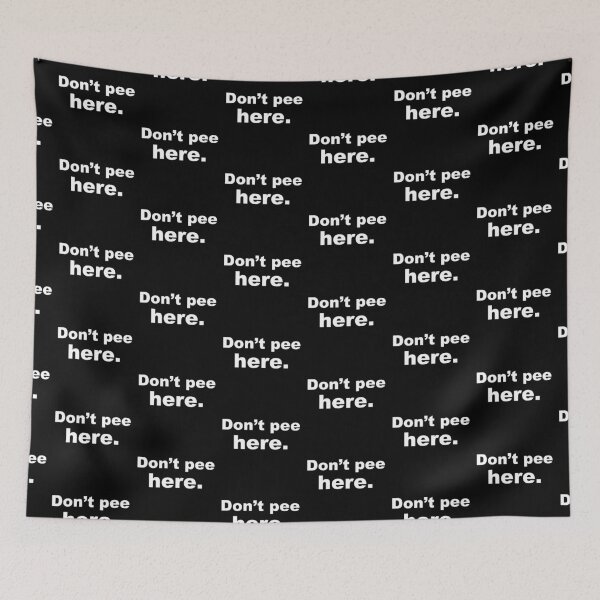 Item preview, Don't pee here. (Hilarious mens bathmat design)  designed and sold by jazzydevil.
