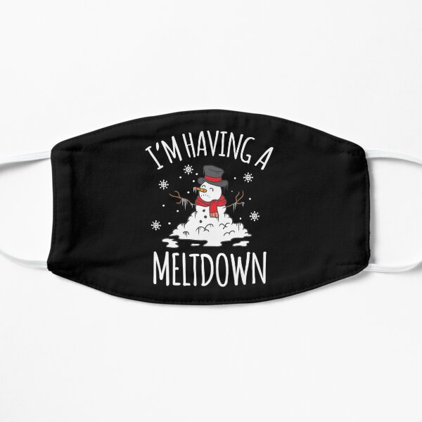 I'm Having A Meltdown Snowman Christmas Frost Gift Flat Mask