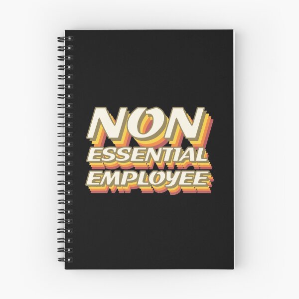 Item preview, Non-essential employee - stay safe designed and sold by NerdySherds.
